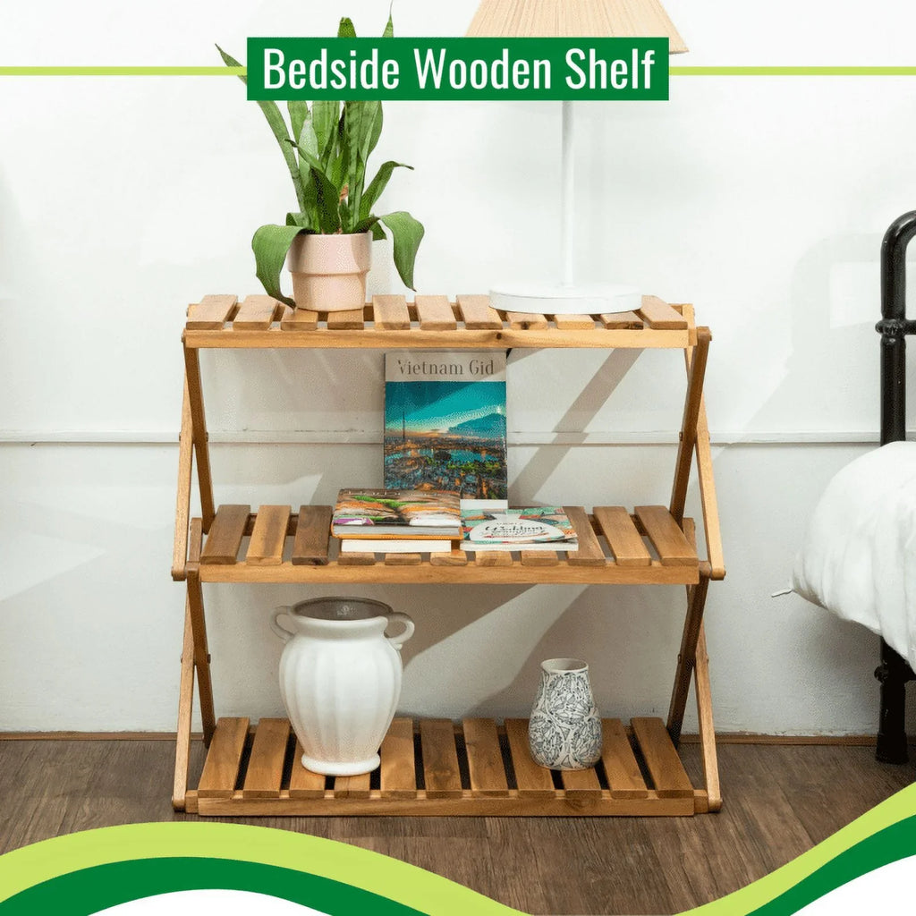 SizeinFoxeon Foldable multi-layer wooden shoe rack, multi-functional shoe rack freestanding shoe rack organizer