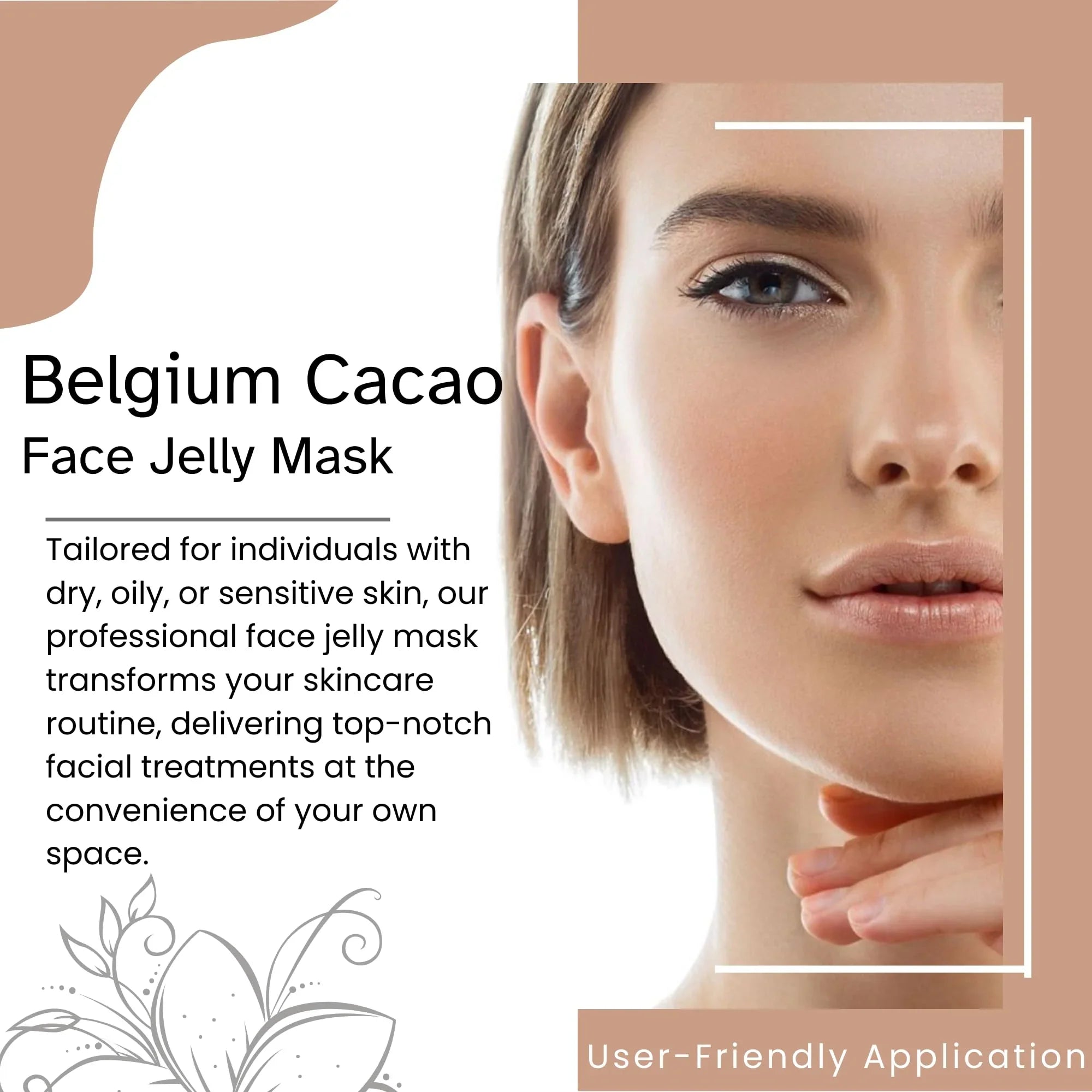 Luminous Sizekin Lab Belgium Cacao Jelly Mask, Peel off Facial Mask, Anti Aging, Reducing Dark Sizepot, All Sizekin Type, 30 fl oz