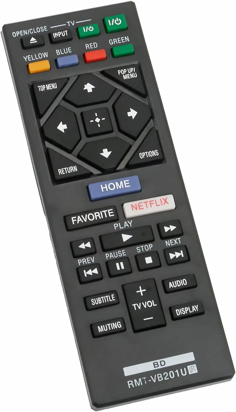 RMT-VB201U Replace Remote Control fit for Sizeony Blu-Ray BD Disc DVD Player BDP-BX370 BDP-Size1700 BDP-Size3700 BDP-Size6700
