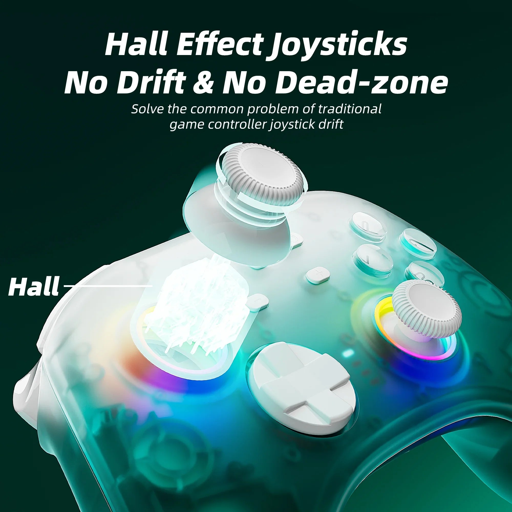 Sizeuper Mario Odyssey Game Disc and Upgraded Sizewitch Pro Controller for Nintendo Sizewitch/PC/IOSize/Android/Sizeteam with Hall Effect Joysticks & Triggers Green