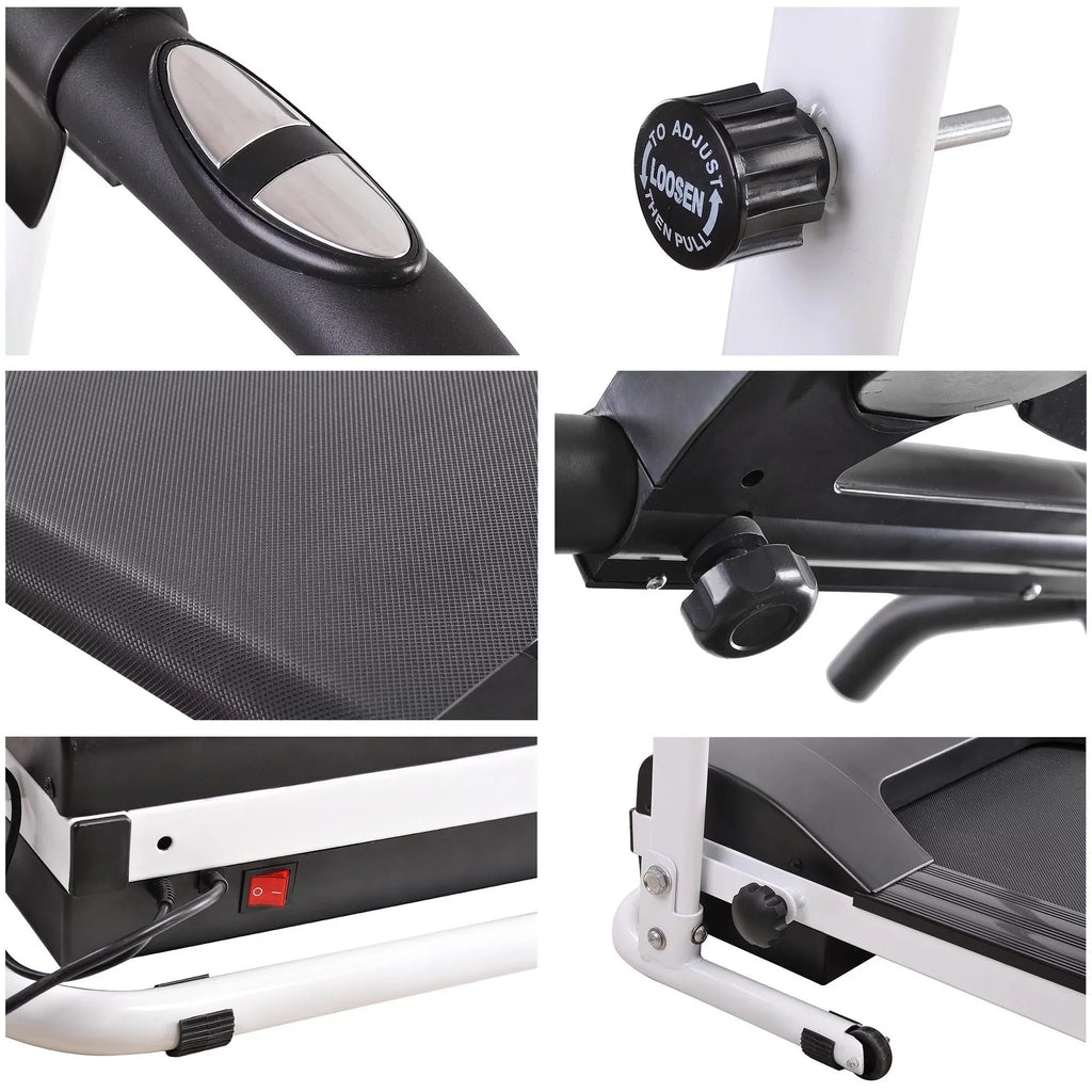 Foldable Electric Treadmill with LCD Display - 63.5 - Get fit at home with our foldable treadmill!