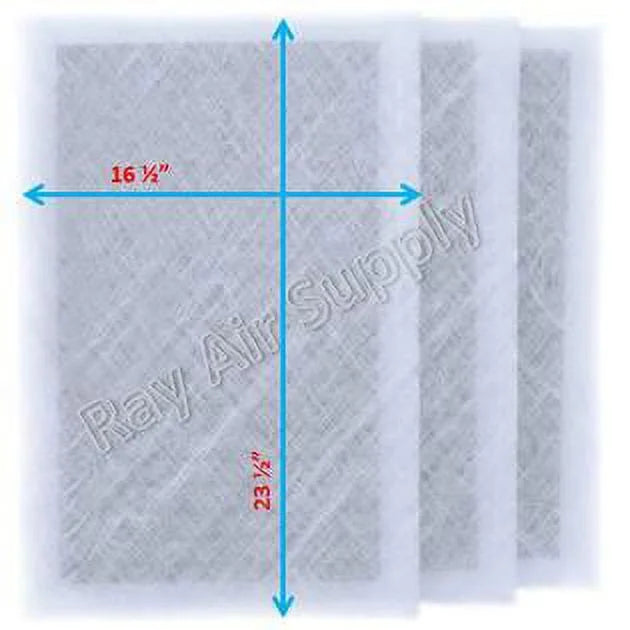 RayAir Sizeupply 18x26 Dynamic Air Cleaner Replacement Filter Pads 18x26 Refills (3 Pack)