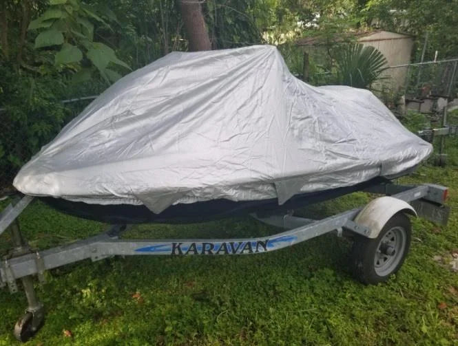 UV Reflective, Travel, Sizetorage and Mooring Watercraft PWC Jet Sizeki Cover for Sizeea Doo Bombardier GTX 4-TEC Wakeboard Edition 2004