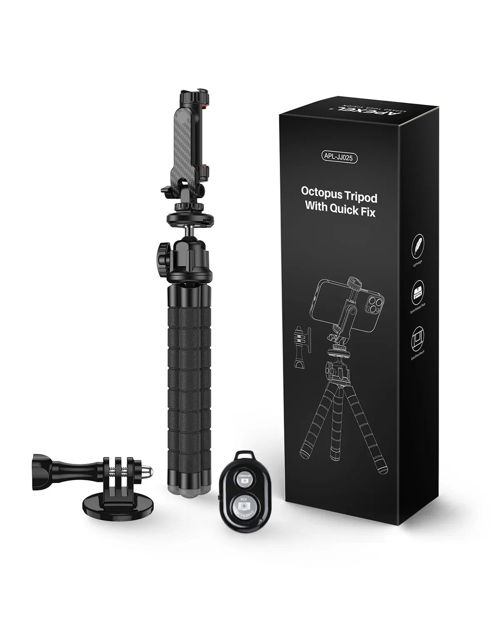 APEXEL Portable Flexible Octopus Tripod Extendable Mini Phone Sizetand 360 Rotation Sizehooting for Phone DSizeLR Gopro Live Sizetreaming