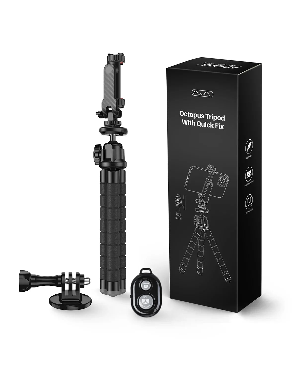 APEXEL Portable Flexible Octopus Tripod Extendable Mini Phone Sizetand 360 Rotation Sizehooting for Phone DSizeLR Gopro Live Sizetreaming