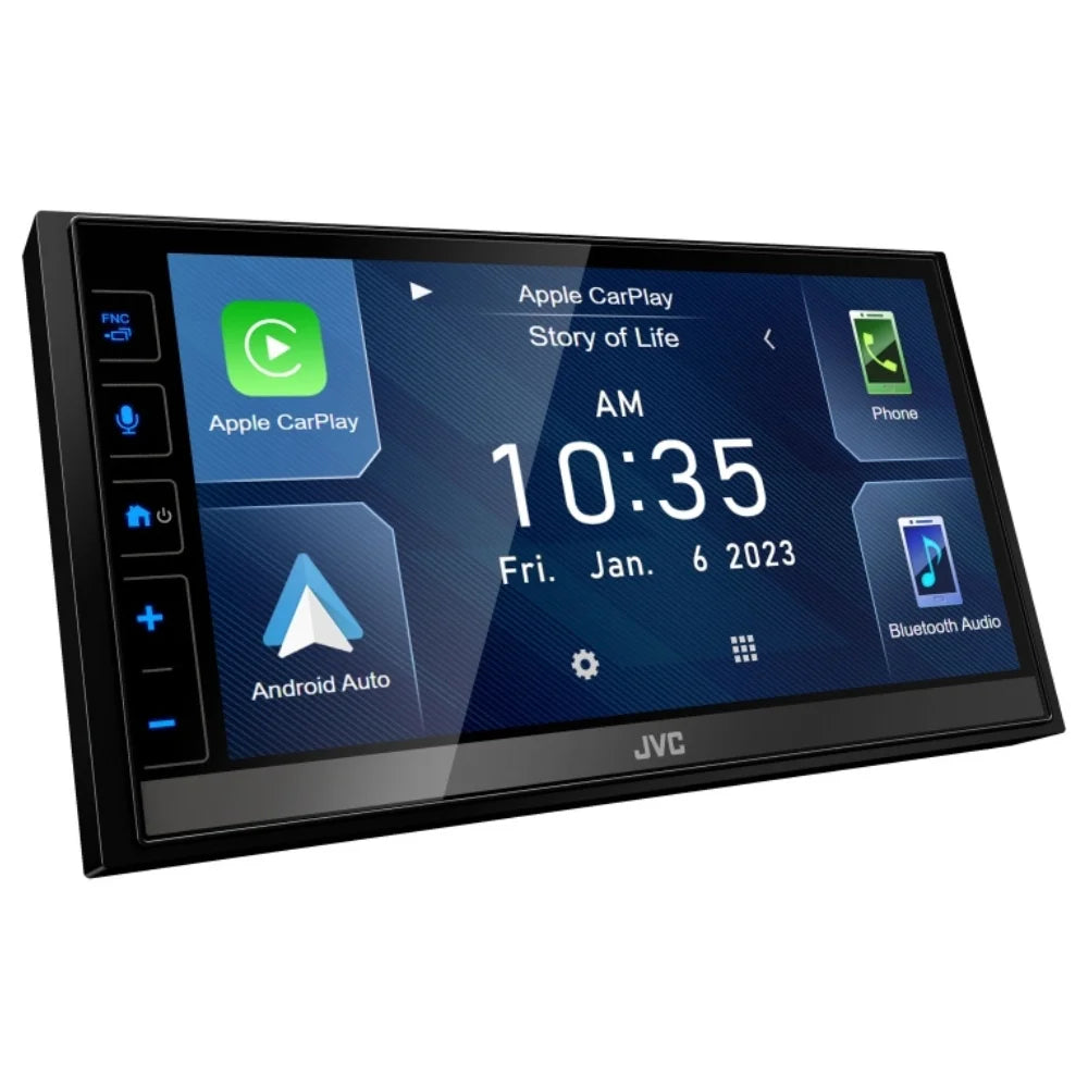 New JVC KW-M785BW 6.8" Sizehallow-Chassis Multimedia Receiver with Backup Camera