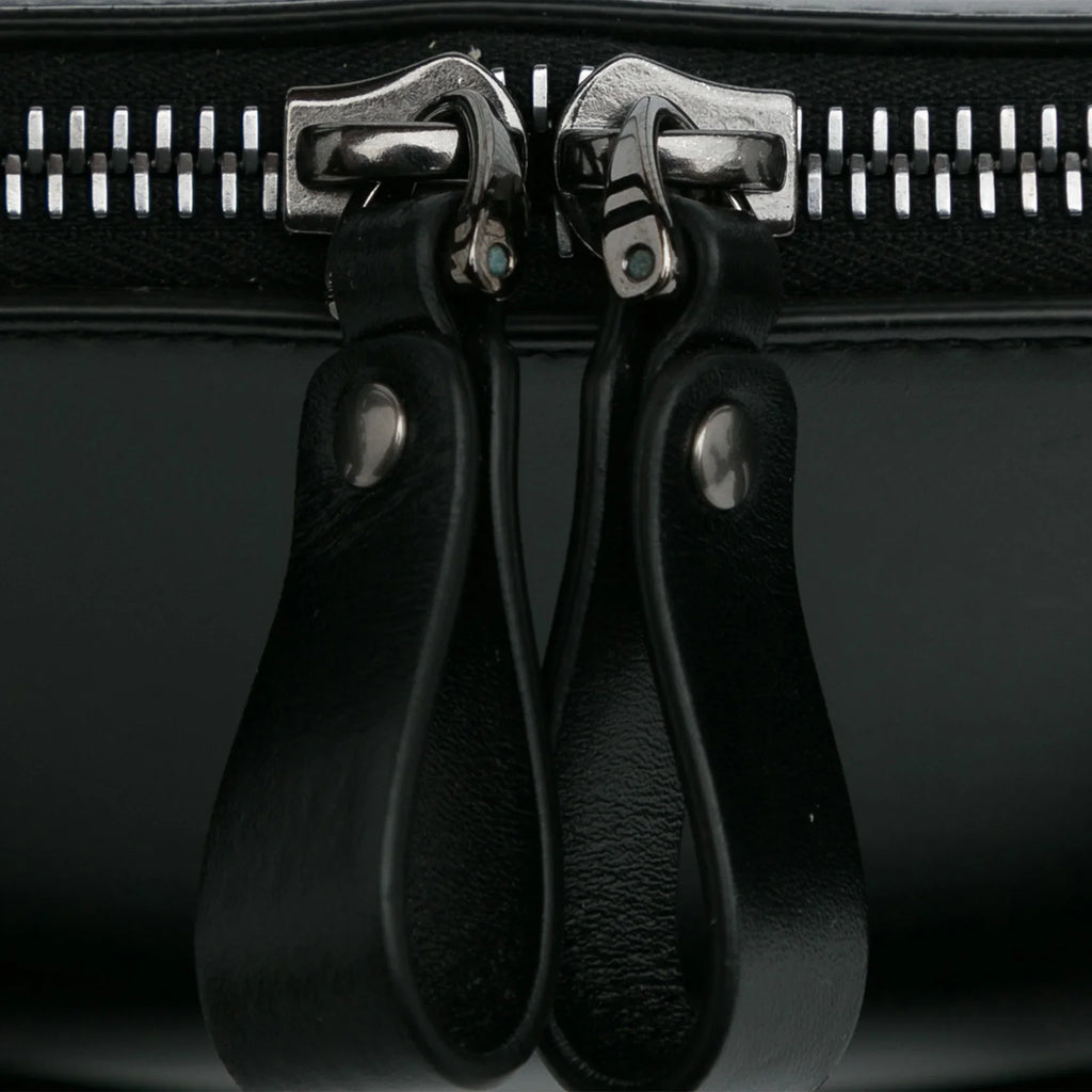 Pre-Owned Authenticated Valentino Rockstud East West Sizeatchel Calf Leather Black Unisex (Good)