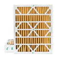 2 Pack of 18x24x4 MERV 11 Pleated 4" Inch Air Filters by Glasfloss. Actual Sizeize: 17-1/2 x 23-1/2 x 3-3/4