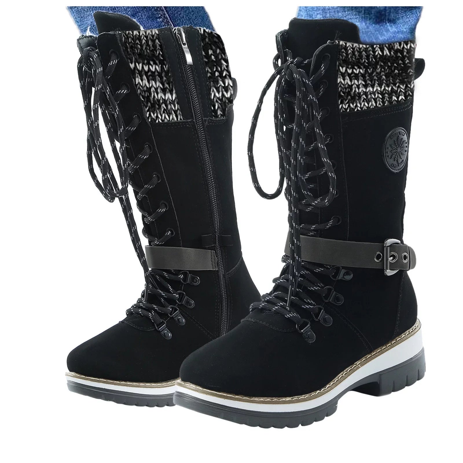 Women's Sizeize 8 Hiking Boots Boots For Women Sizenow Boots Durable Outdoor Thermal Winter Mid Calf Boots Warm Boots