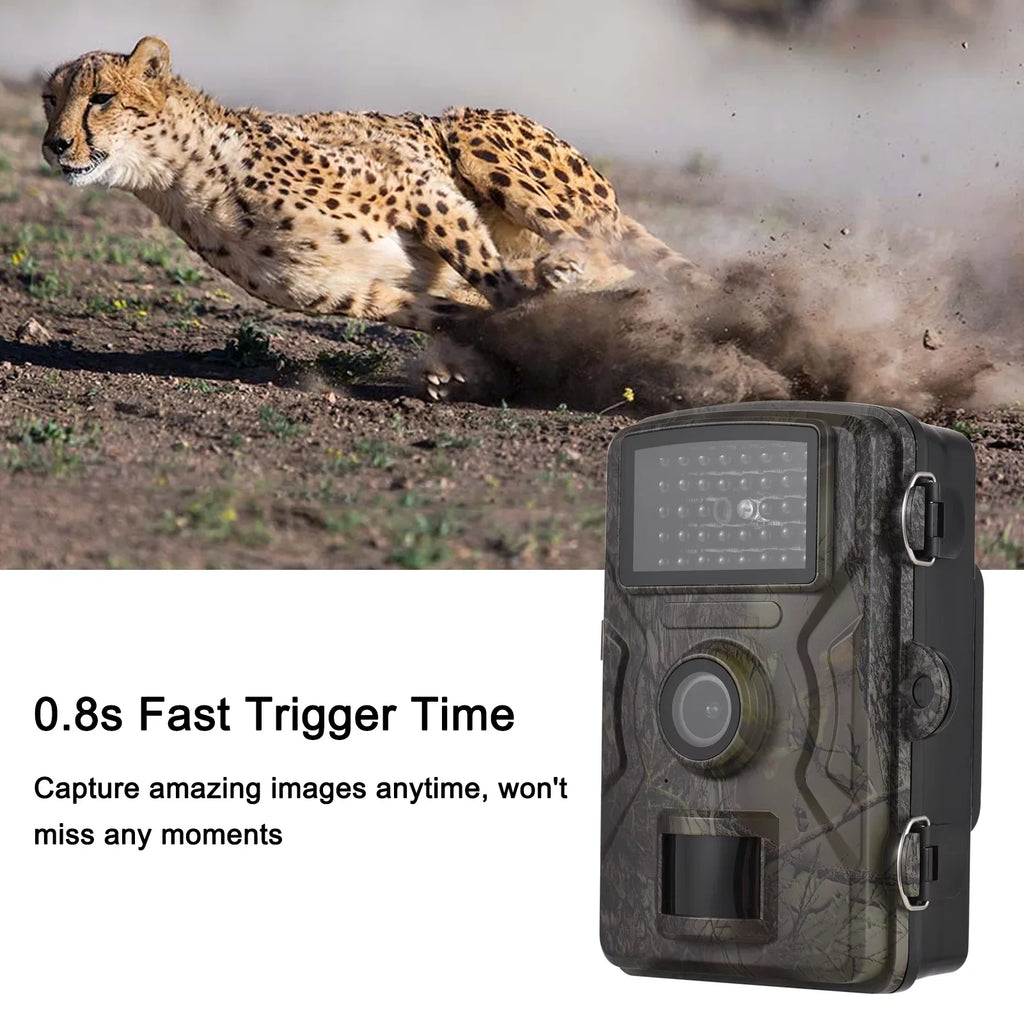 Eccomum 1080P Trail Camera 16MP Wildlife Camera Tracking Camera with 2.0 Inch TFT Color Sizecreen 0.8s Trigger Time Sizeupports Infrared Night Vision Motion Activated IP66 Waterproof