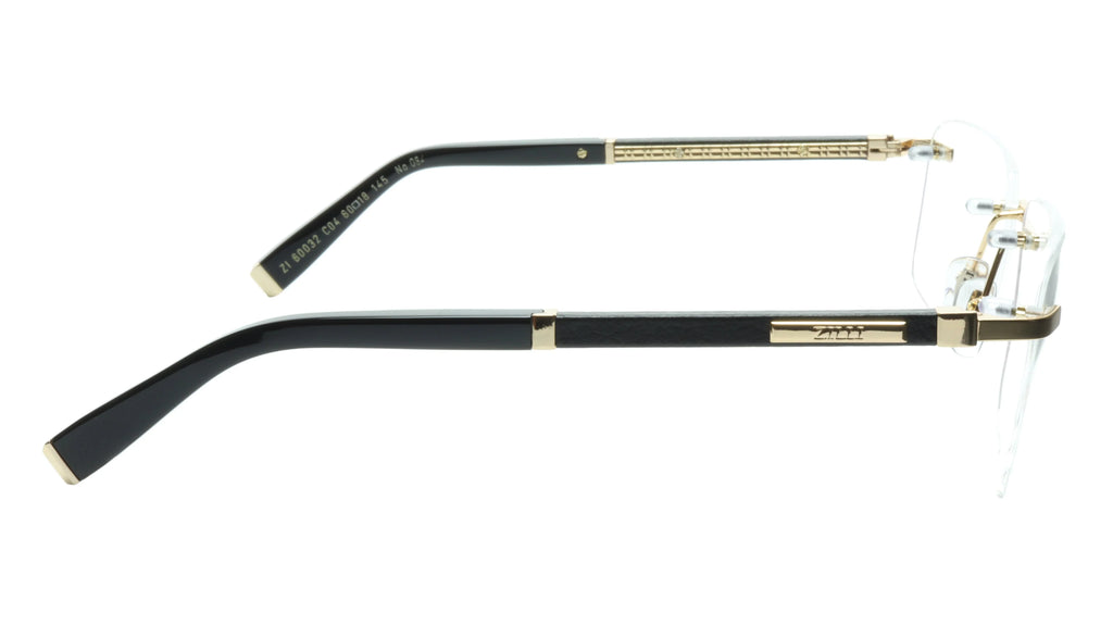 ZILLI Rimless Eyewear Made with Real Leather and High Quality Titanium