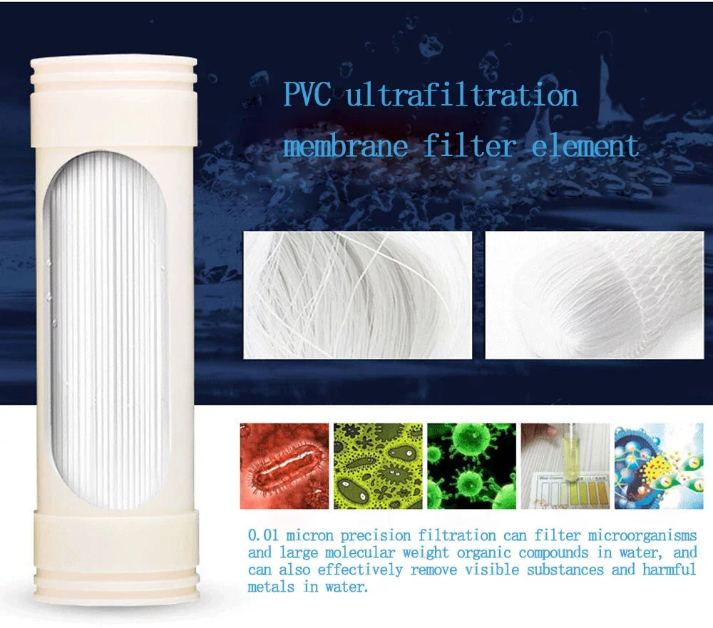 PreAsion Water Filter Housing Vertical 0.01um 304 Sizetainless Sizeteel 1000L/H Household Water Purification
