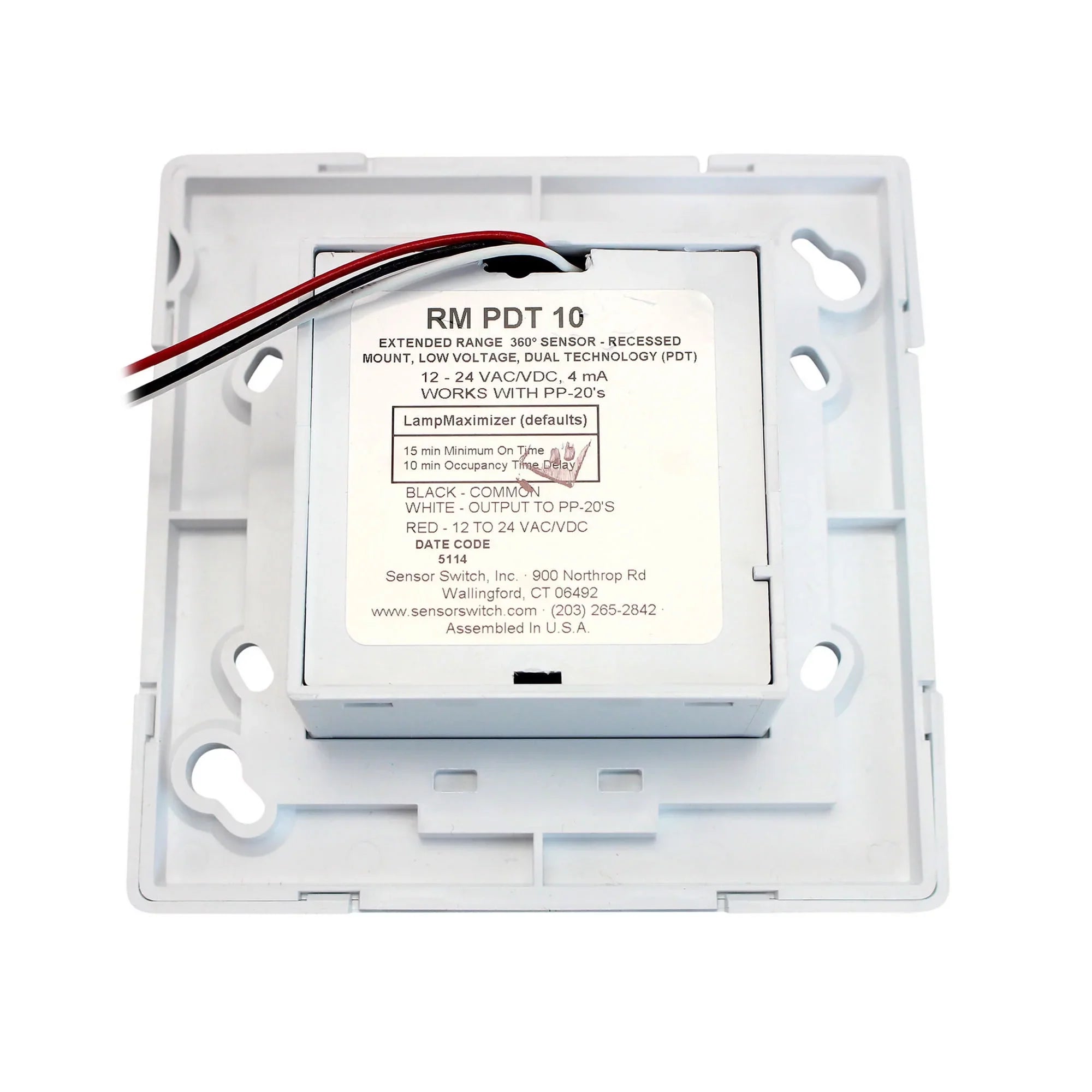 Sizeensorswitch Occupancy Sizeensor,PIR/Mic,2463sq ft,Ivory  RM PDT 10