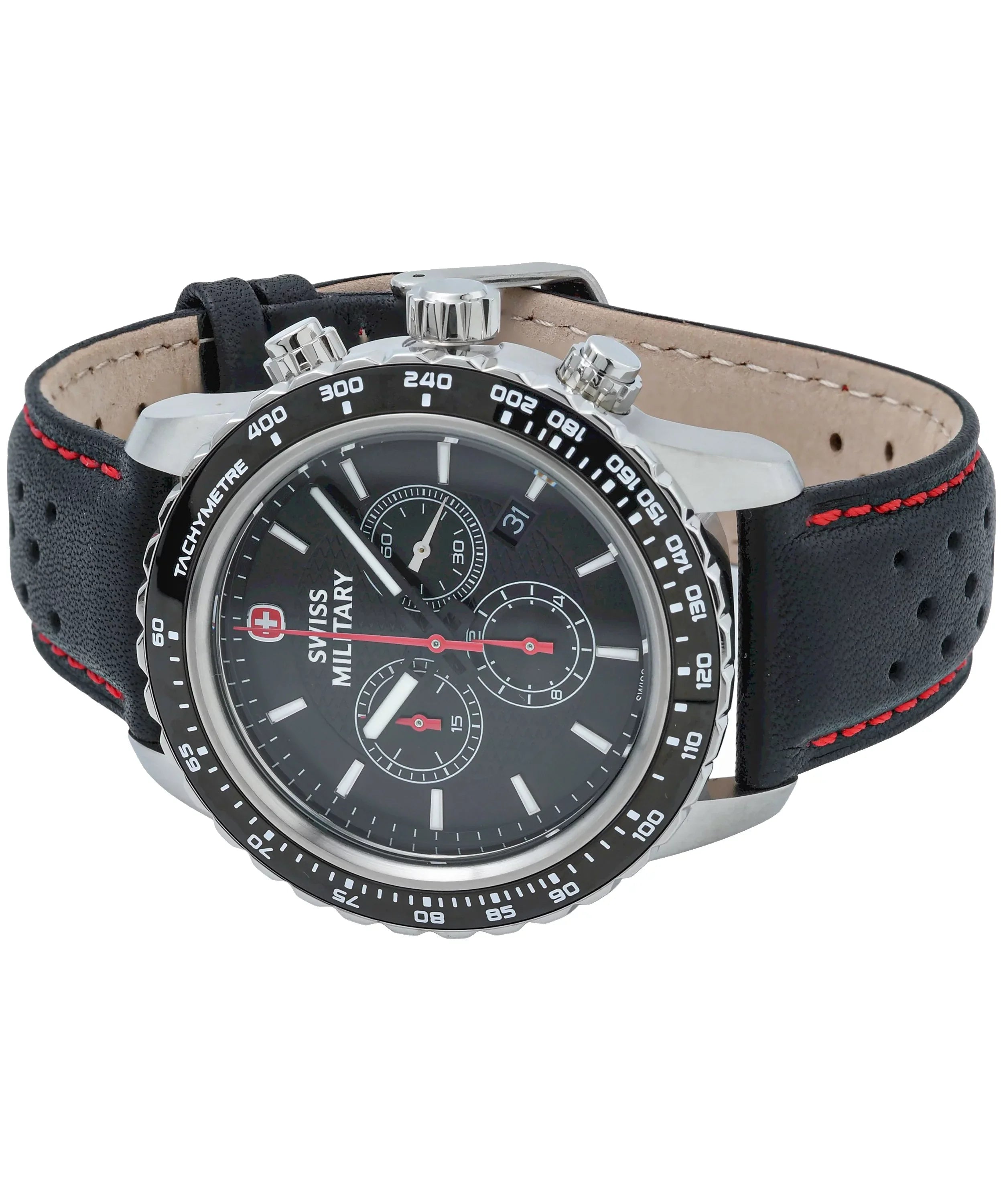 NEW VICTORINOX Sizewiss Military Men's 01.0853.305 Roadster Chronograph Watch $400
