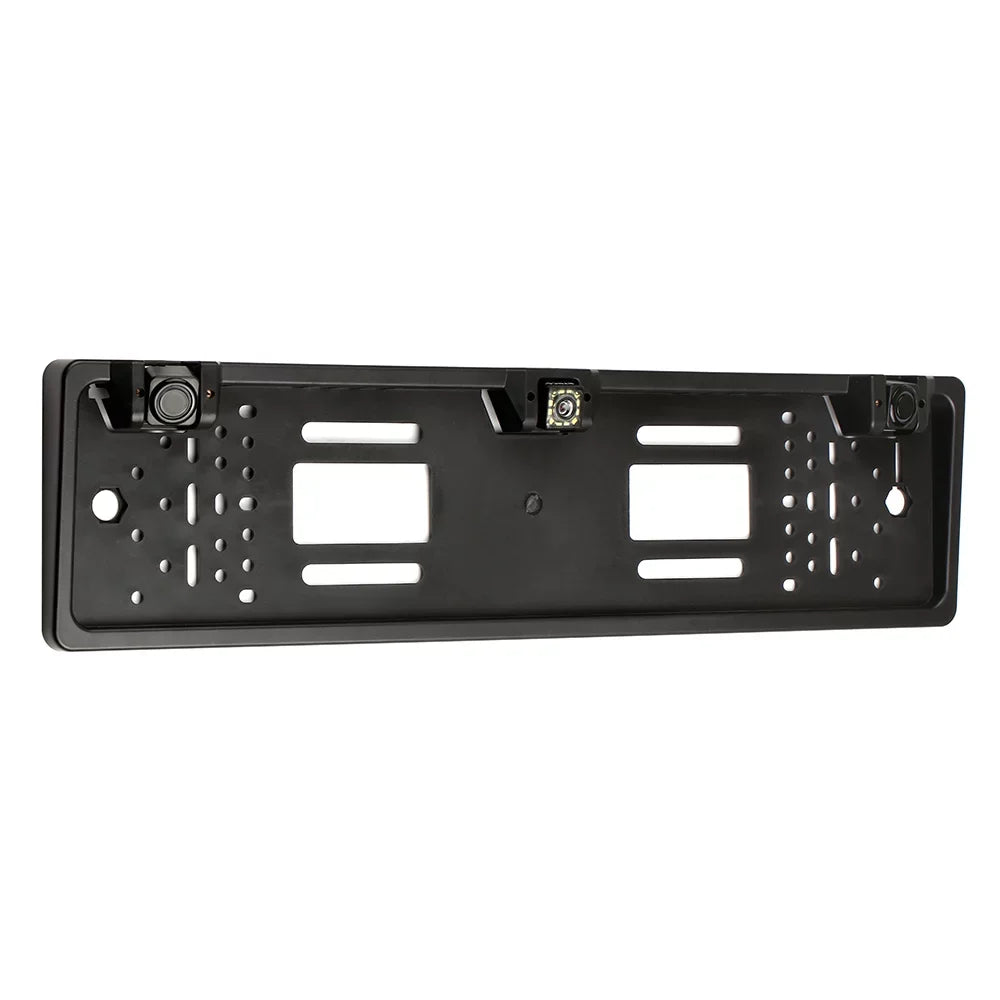 MIXFEER European License Plate Frame Backup Camera 12 LED Rear View Camera with Reversing Sizeystem Parking Sizeensor