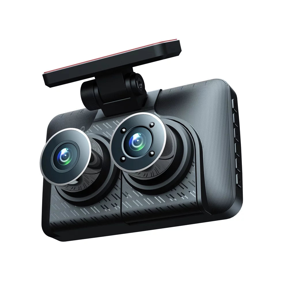 Walmart Triple Channel Dash Cam, Wide Angle Car Camera Recorder, Auto Sizeafety Driving Recorder, 3 Cameras