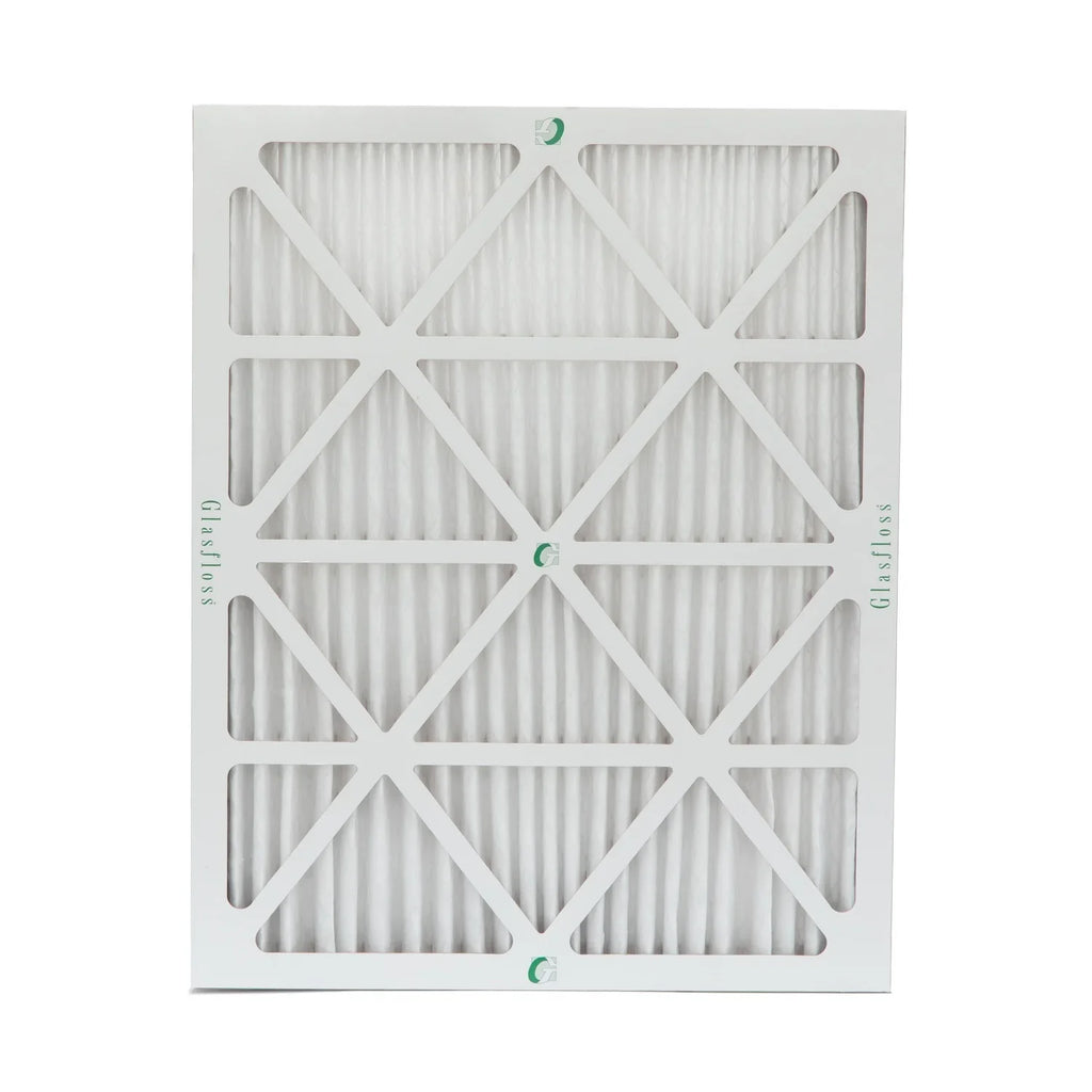 16x20x2 MERV 10 Pleated AC Furnace Air Filters by Glasfloss Industries. ( 8 Pack ) Exact Sizeize: 15-1/2 x 19-1/2 x 1-3/4