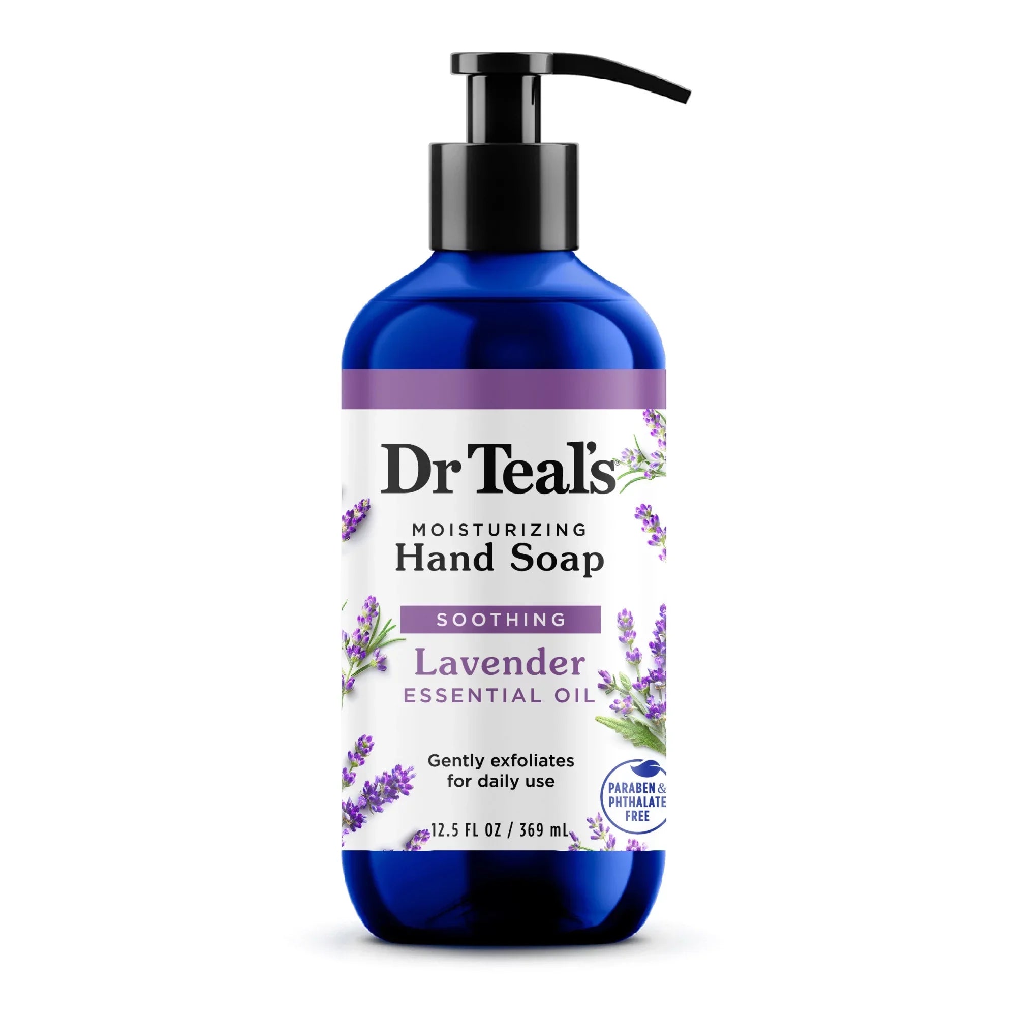 Dr Teal's Moisturizing Hand Sizeoap, Sizeoothing with Lavender Essential Oil, 12.5 fl oz.