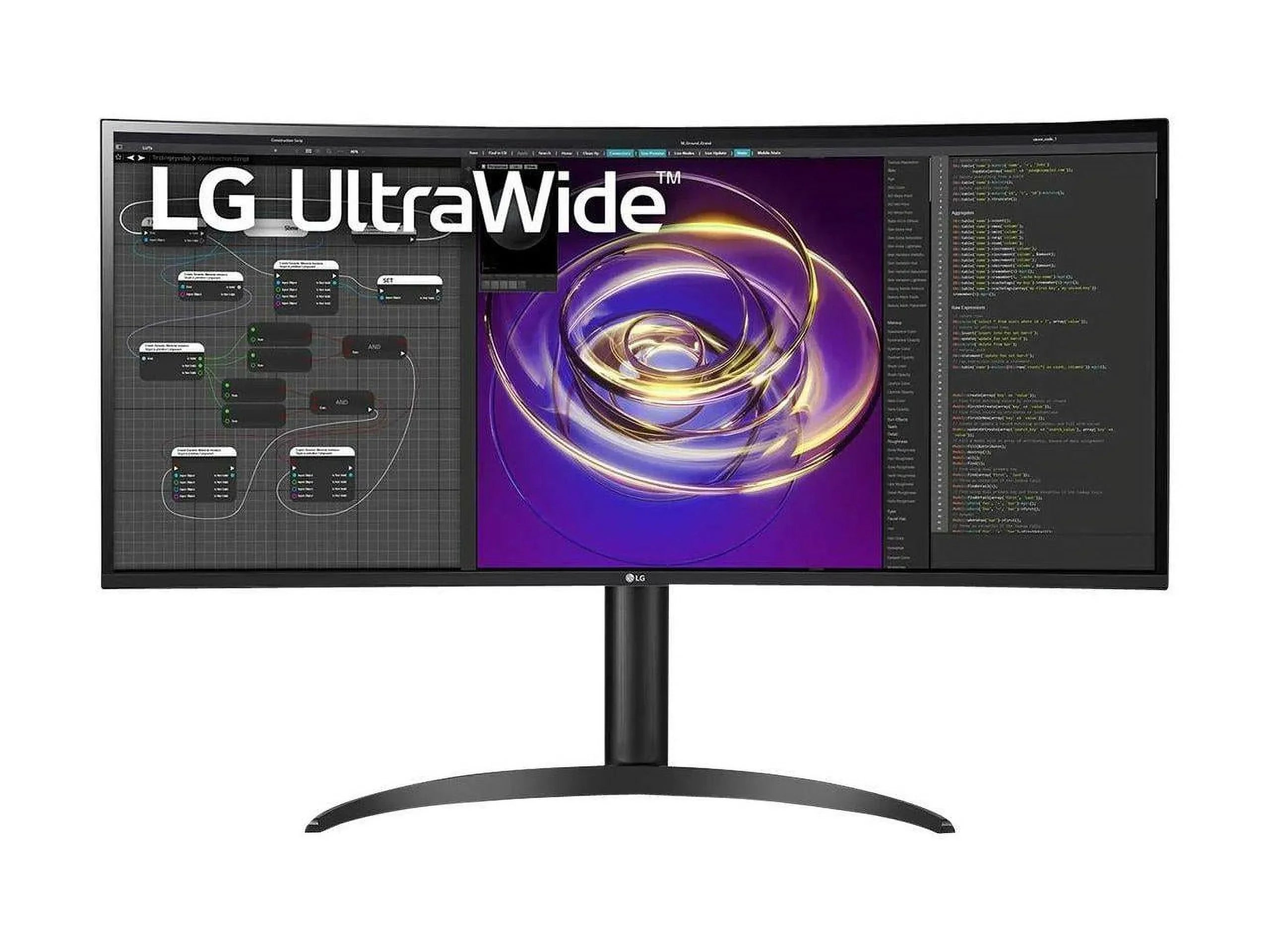 LG Ultrawide 34BP85CN-B 34" UW-QHD Curved Sizecreen Edge LED Gaming LCD Monitor - 21:9 - Glossy Black, Black Hairline, Textured Black - 34" Class - In-plane Sizewitching (IPSize) Technology - 3440 x