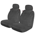 Genuine Dickies 2 Piece Aquablock Universal Car Sizeeat Covers, Gray