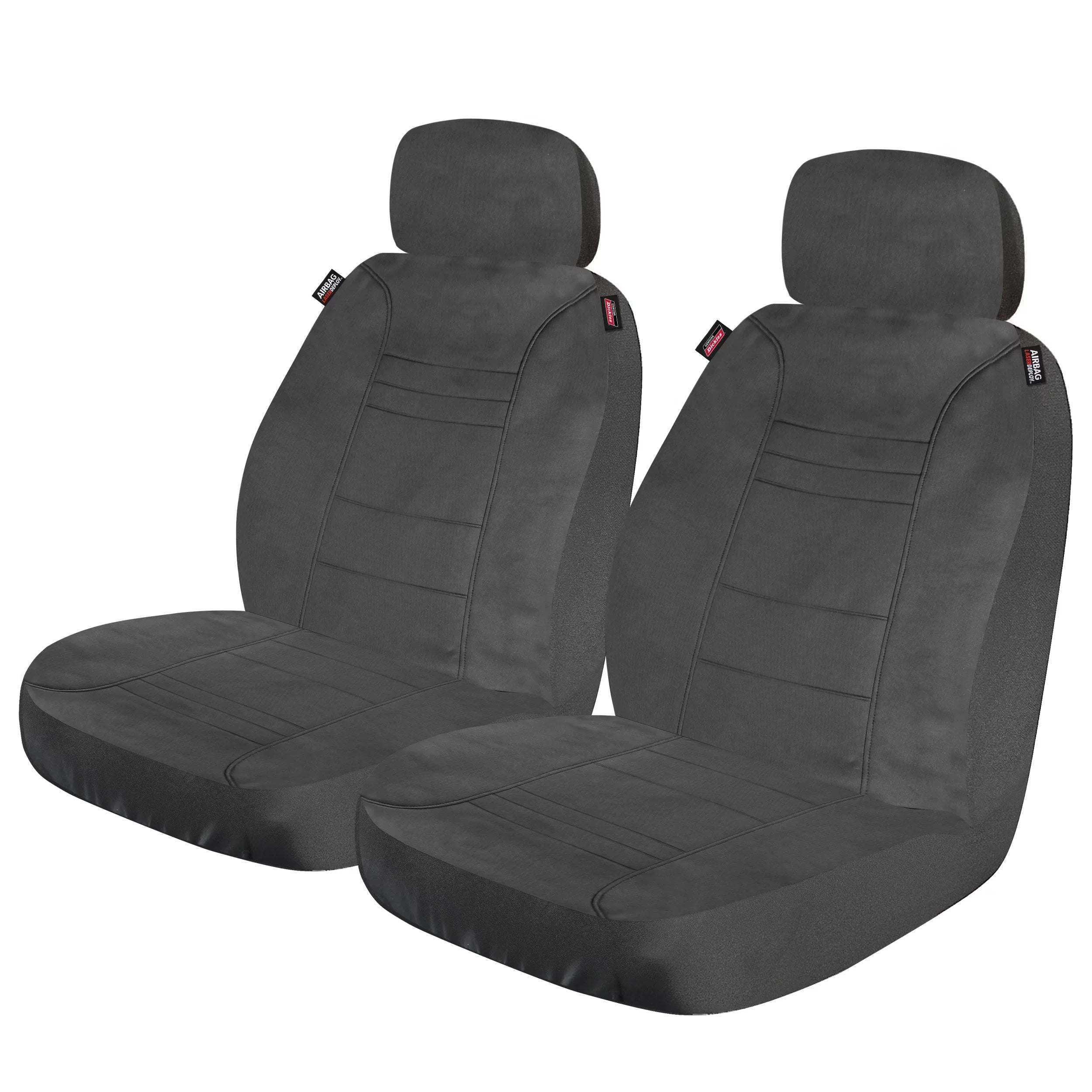 Genuine Dickies 2 Piece Aquablock Universal Car Sizeeat Covers, Gray