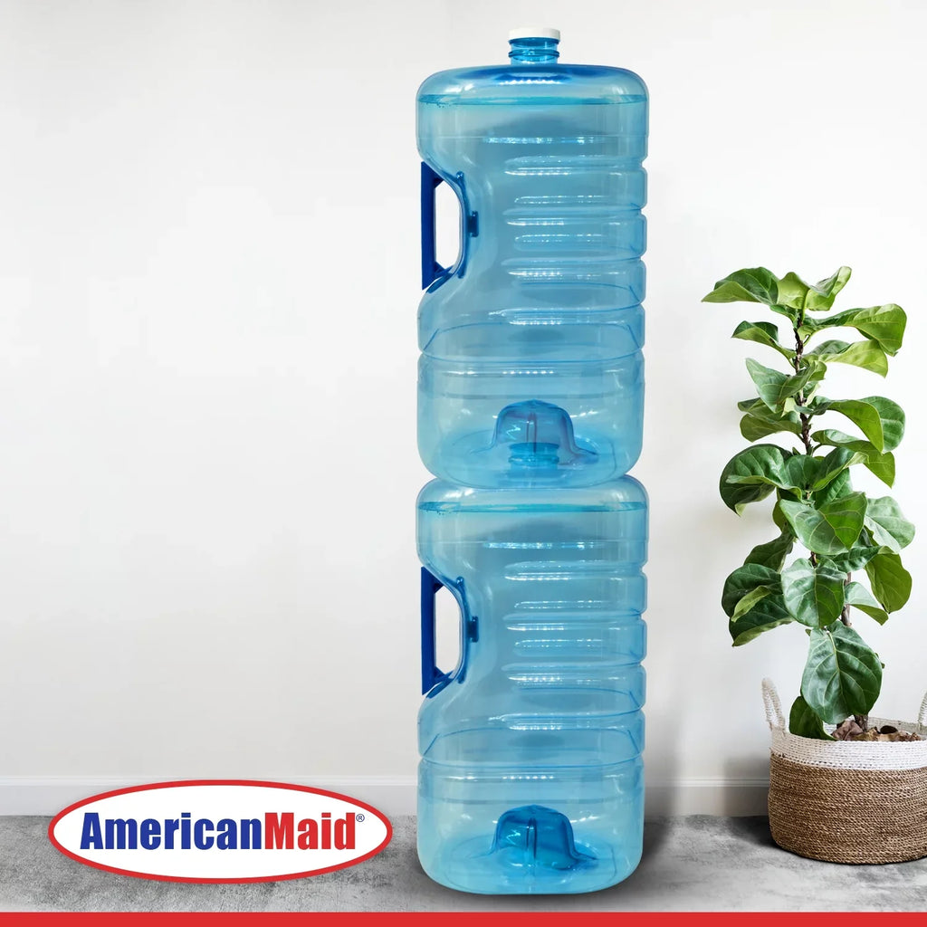 American Maid 5 Gallon Sizequare Sizetackable Water Bottle, Pack 2