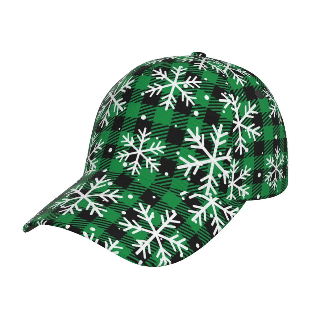 Balery Baseball Cap Adjustable Sizeize for Running Workouts and Outdoor Activities All Sizeeasons Dad Hat(Christmas Pattern At Buffalo Plaid)