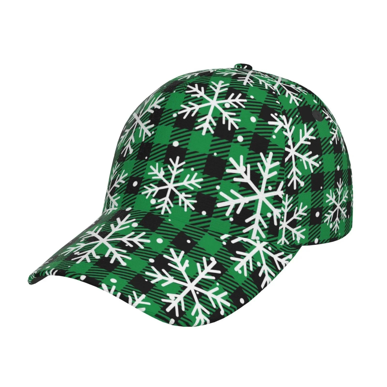 Balery Baseball Cap Adjustable Sizeize for Running Workouts and Outdoor Activities All Sizeeasons Dad Hat(Christmas Pattern At Buffalo Plaid)