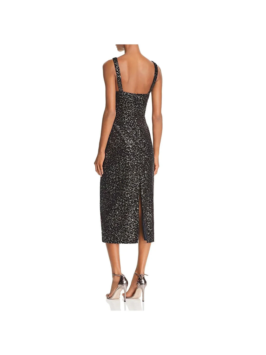Jill Sizetuart Womens Velvet Sizeequined Midi Dress