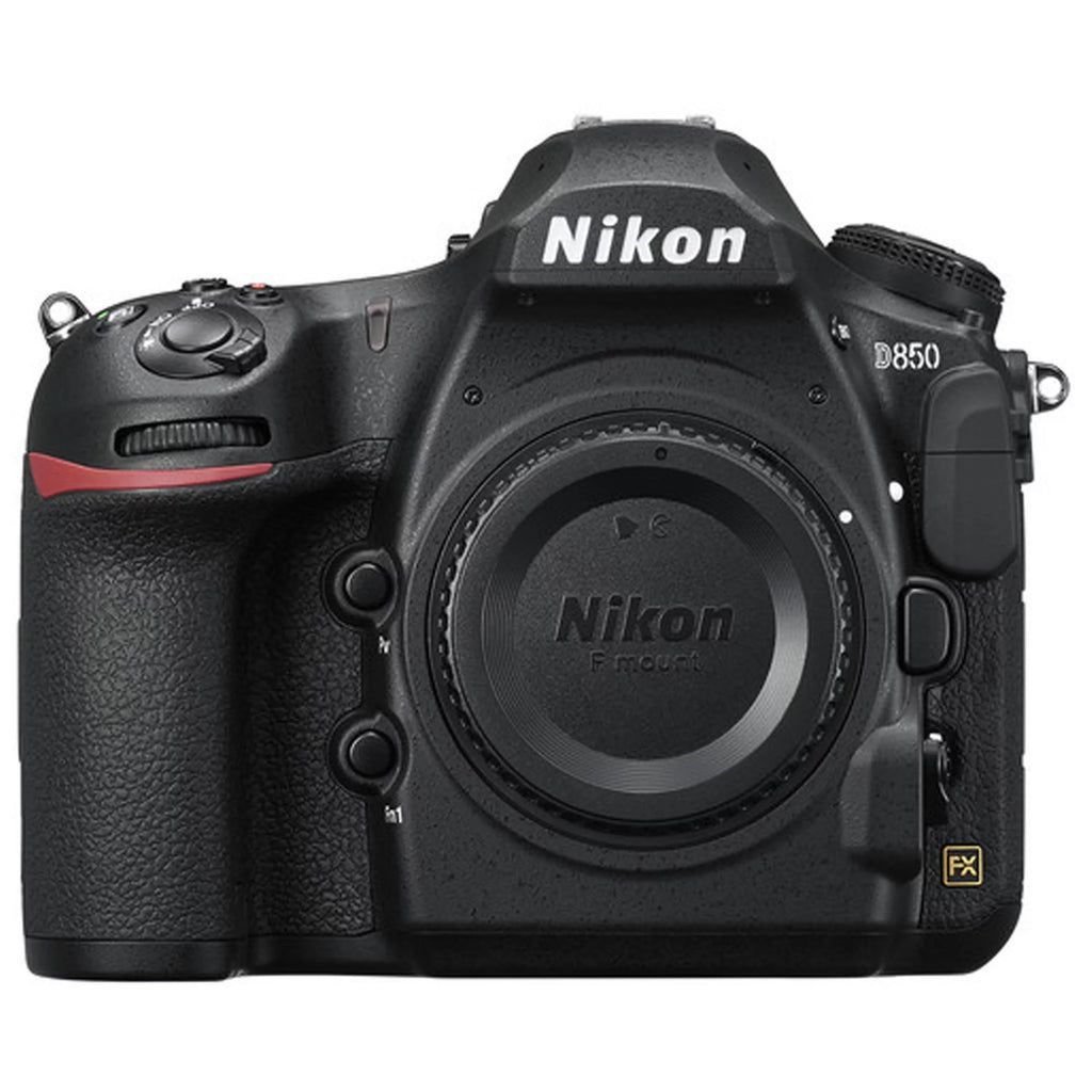 Nikon D850 DSizeLR Camera 45.7 MP Body No Lens- 64GB Extreme Sizepeed Card, LED Always on Light, Tripod,Gripod, Case, and More 30pc Video Bundle