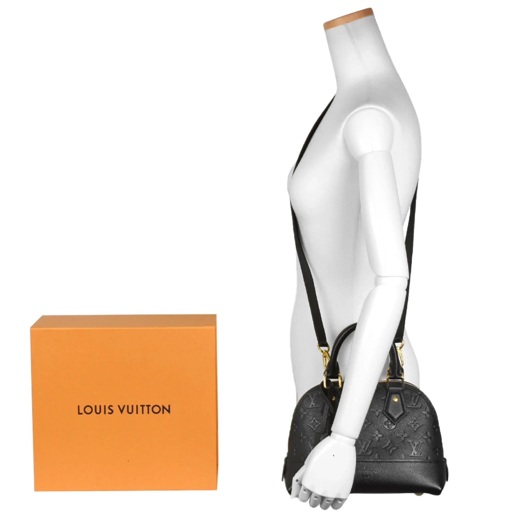 Pre-Owned LOUISize VUITTON Neo Alma BB Handbag Monogram Empreinte M44829 Noir ITUQDNW4L9UO (Good)