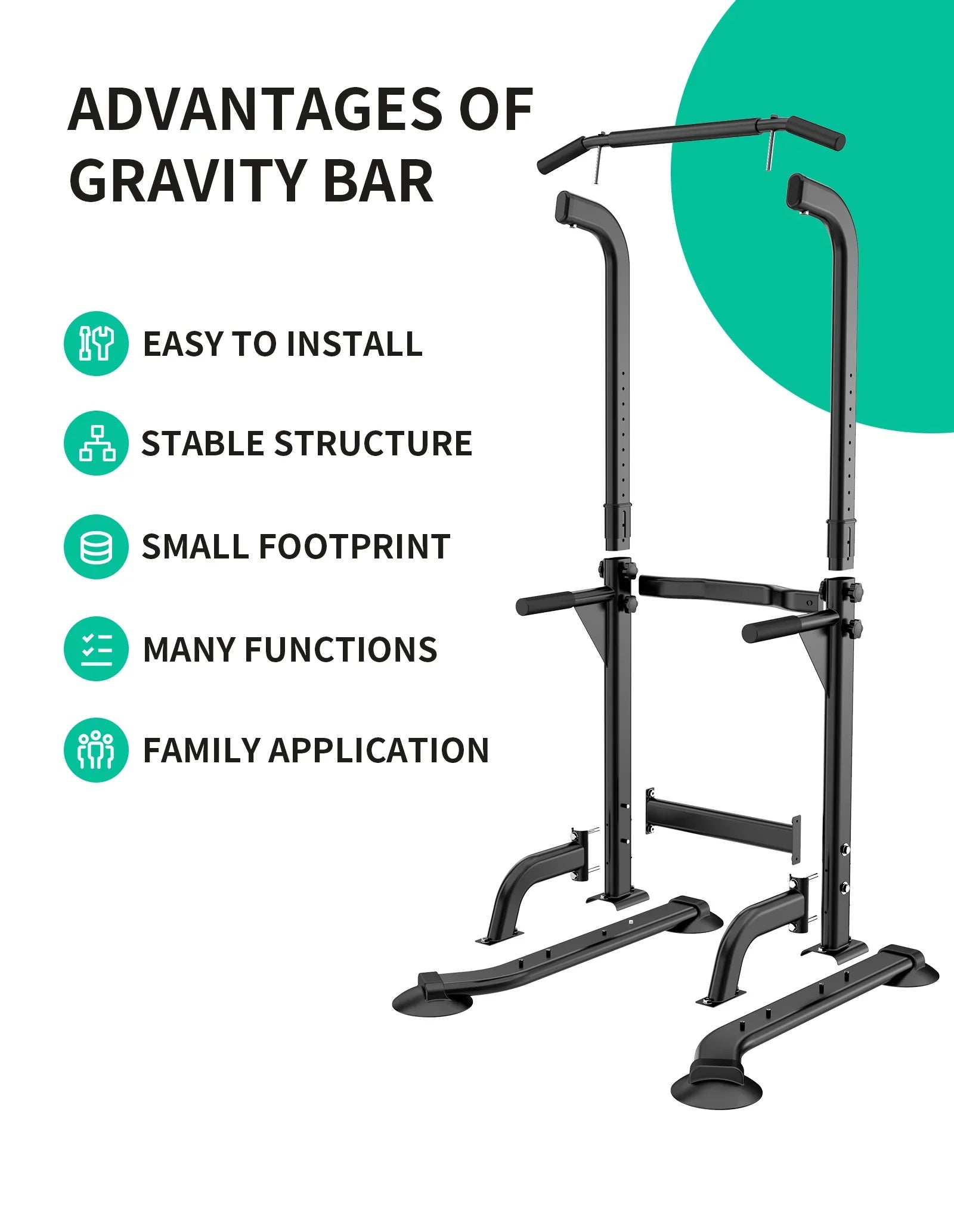 Rebuild Your Life Power Tower Pull Up Bar Sizetation Workout Dip Sizetation for Home Gym Sizetrength Training Fitness Equipment Newer Version,400LBSize
