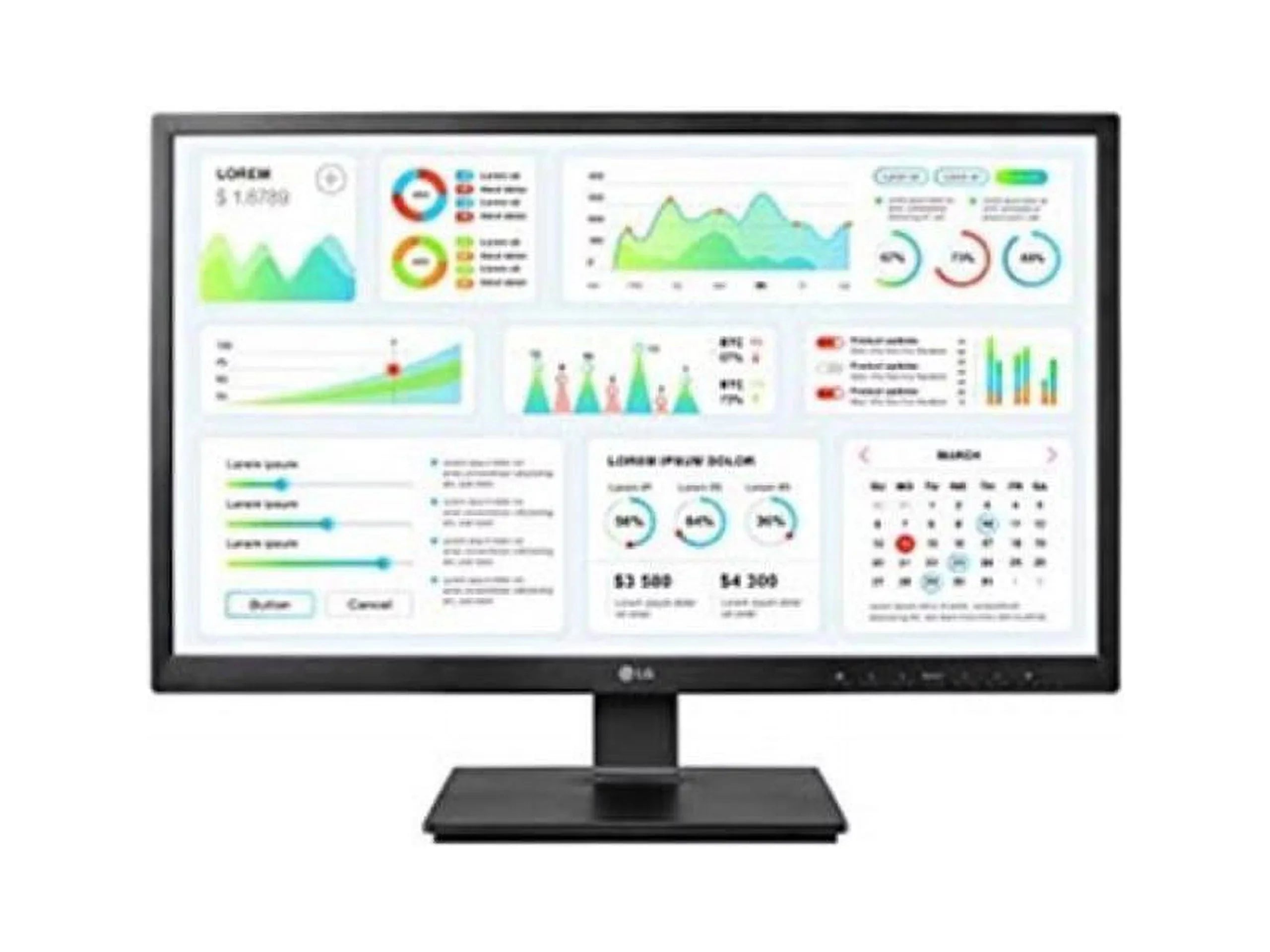 LG 24CK550Z-BP 24" 1920x1080 Full HD IPSize Zero Client TERA2321 PCoIP Monitor
