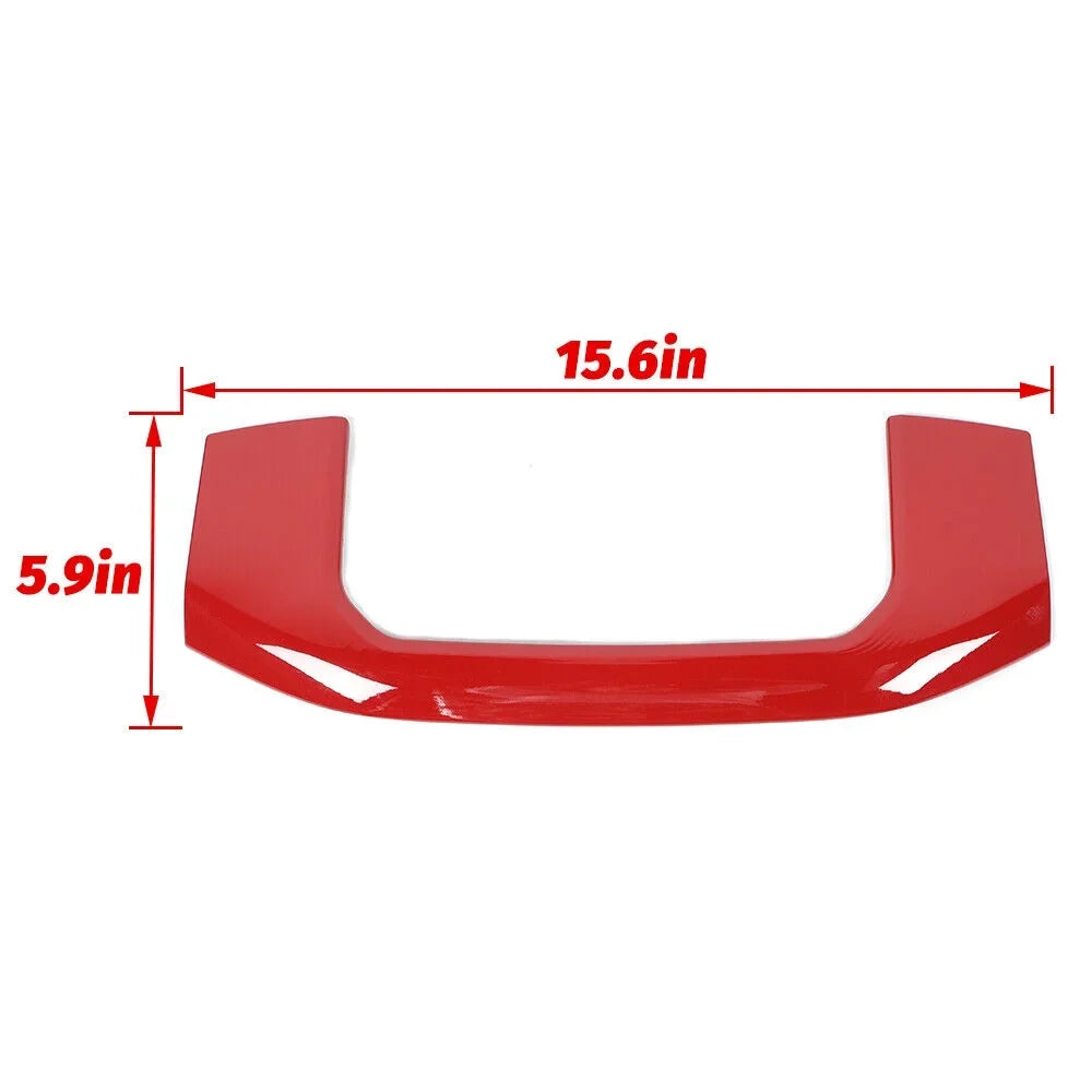 Teledu Red Center Console Sizetorage Box Panel Trim Decor Frame