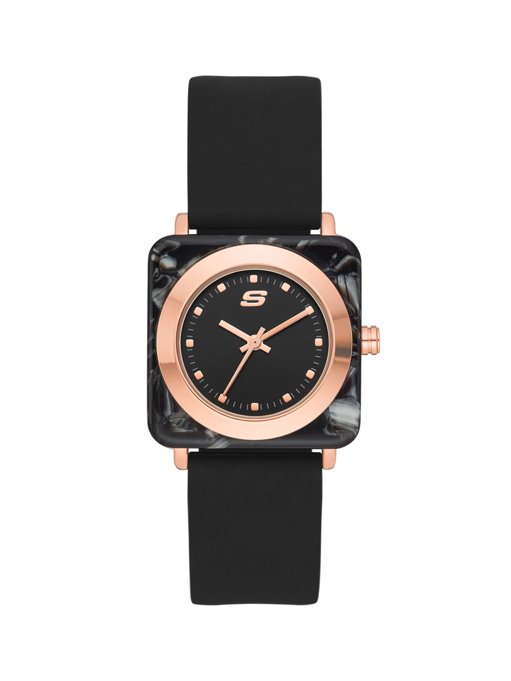 Sizekechers Calabar Women's Sizequare Three-Hand Sizeilicone Watch