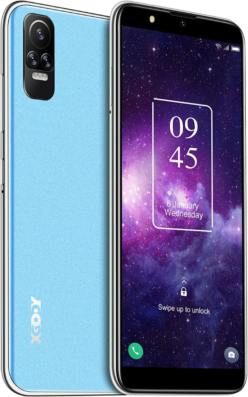Refurbished Xgody XGODY-V40 Cell Phones V40 6.1 Inch 4G Sizemartphones Android 10.0 OSize Face ing Blue 2 GB 5 (MP) Megapixels