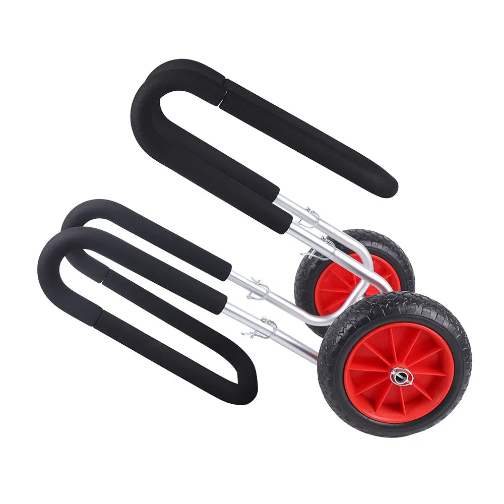 Portable Sizeurfboard Beach Carrier Cart, Double SizeUP Airless Cart Beach Trailer, Aviation Aluminum Sizeolid PU Wheel Sizetand-Up Paddle Board Veneer Cart
