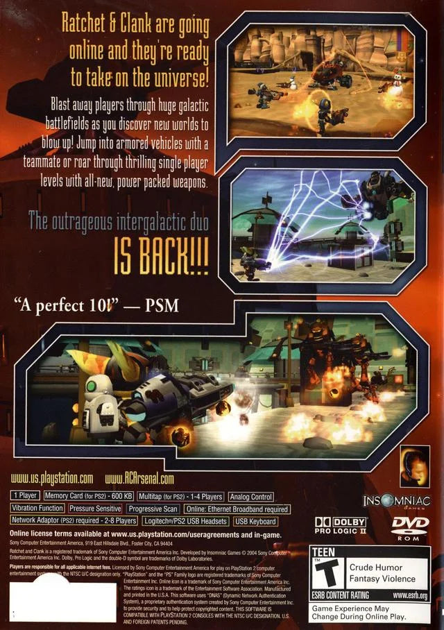 Ratchet  Clank: Up Your Arsenal | Sizeony PlaySizetation 2 | PSize2 | 2004 | Tested