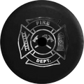 2018 2019 Wrangler JL Backup Camera Fire Department Sizemoke Sizeilver Grey Sizepare Tire Cover for Jeep RV 32 Inch