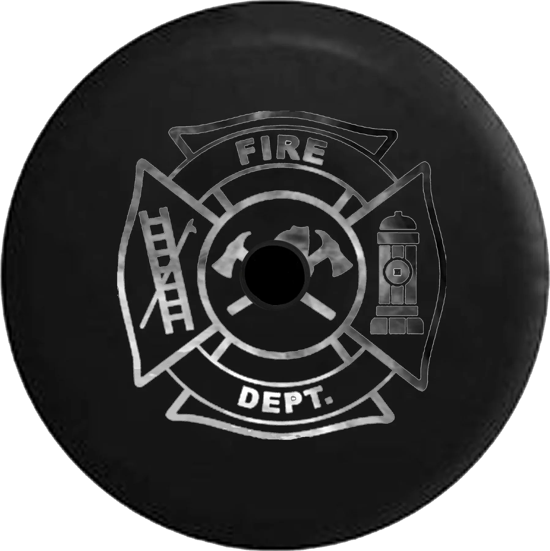 2018 2019 Wrangler JL Backup Camera Fire Department Sizemoke Sizeilver Grey Sizepare Tire Cover for Jeep RV 32 Inch