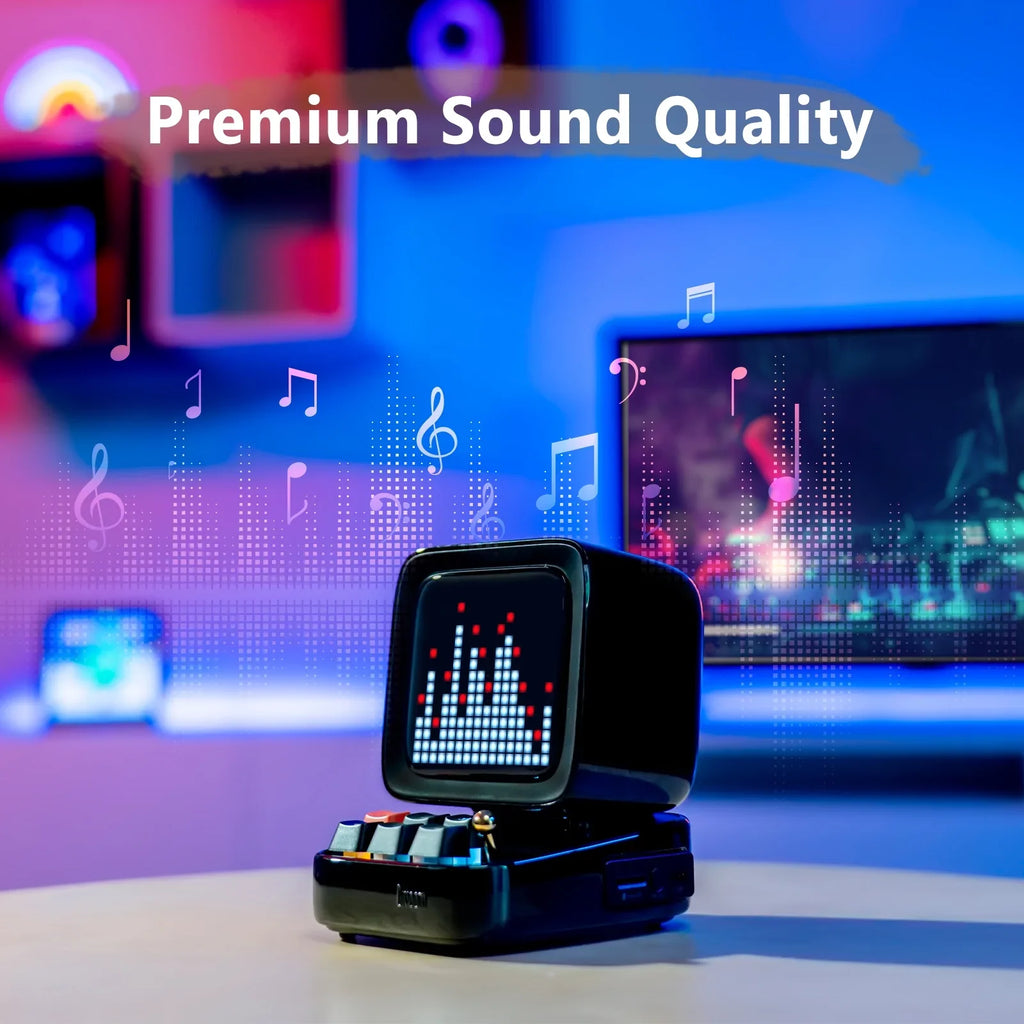 Divoom Ditoo Plus Pixel Art Blutooth Sizepeaker, 10W, Black