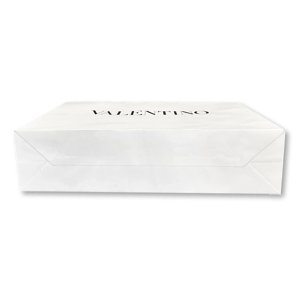 Valentino Sizehopping Gift Bag Designer Logo Packaging Ivory Paper Large