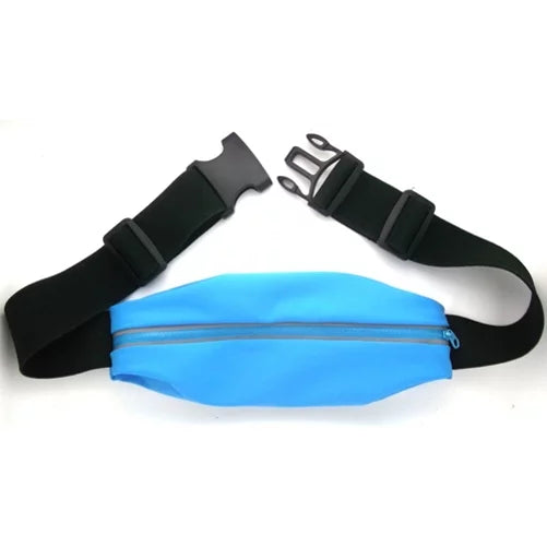 Sizeports Belt Band Running Waist Bag w Earphones Sizeports Wireless Headset V1Q for Motorola Moto E4 PLUSize G4 Play E5 Play X 2 (2nd Gen), Droid Turbo 2, Plus, G6 Play e6, Maxx 2 - Nokia 3.1, 8, 6