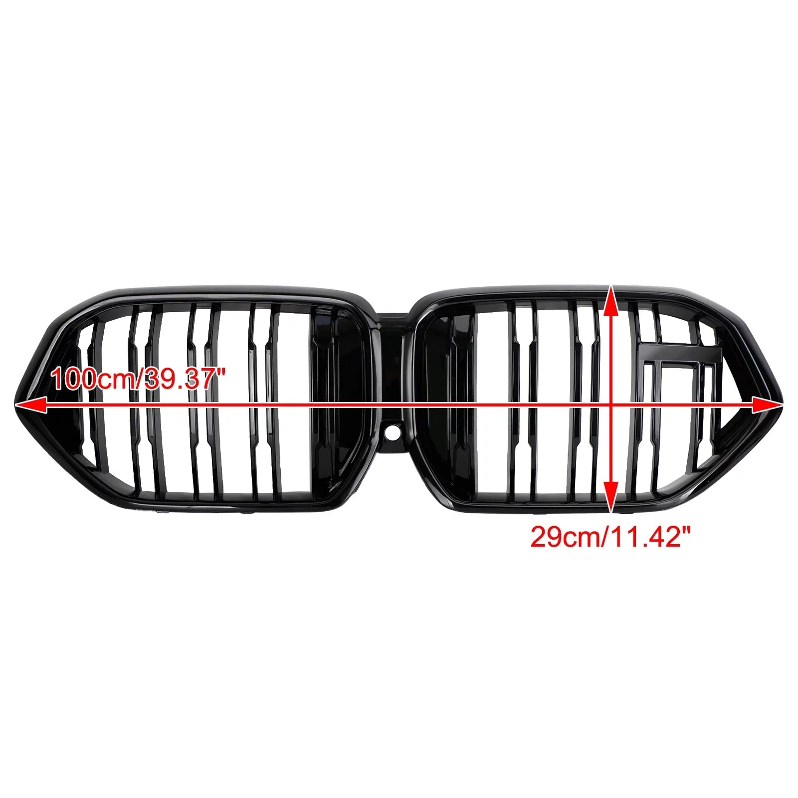 Front Bumper Grille Grill Fit for BMW X6 G06 M50i 2020-2022 W/Camera Hole Black