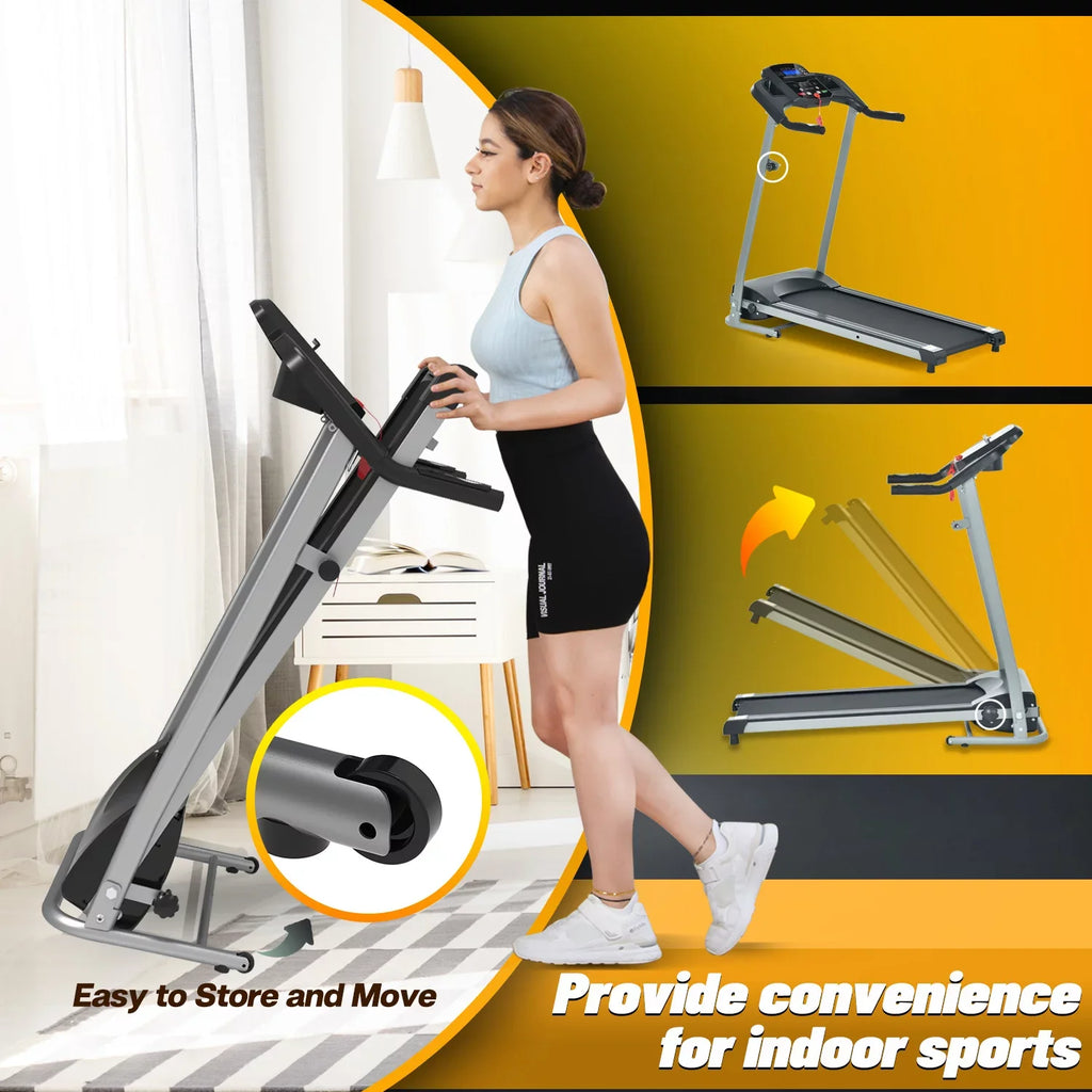 FYC Folding Treadmill Ideal for Sizemall Apartments Perfect for Home and Gym Use