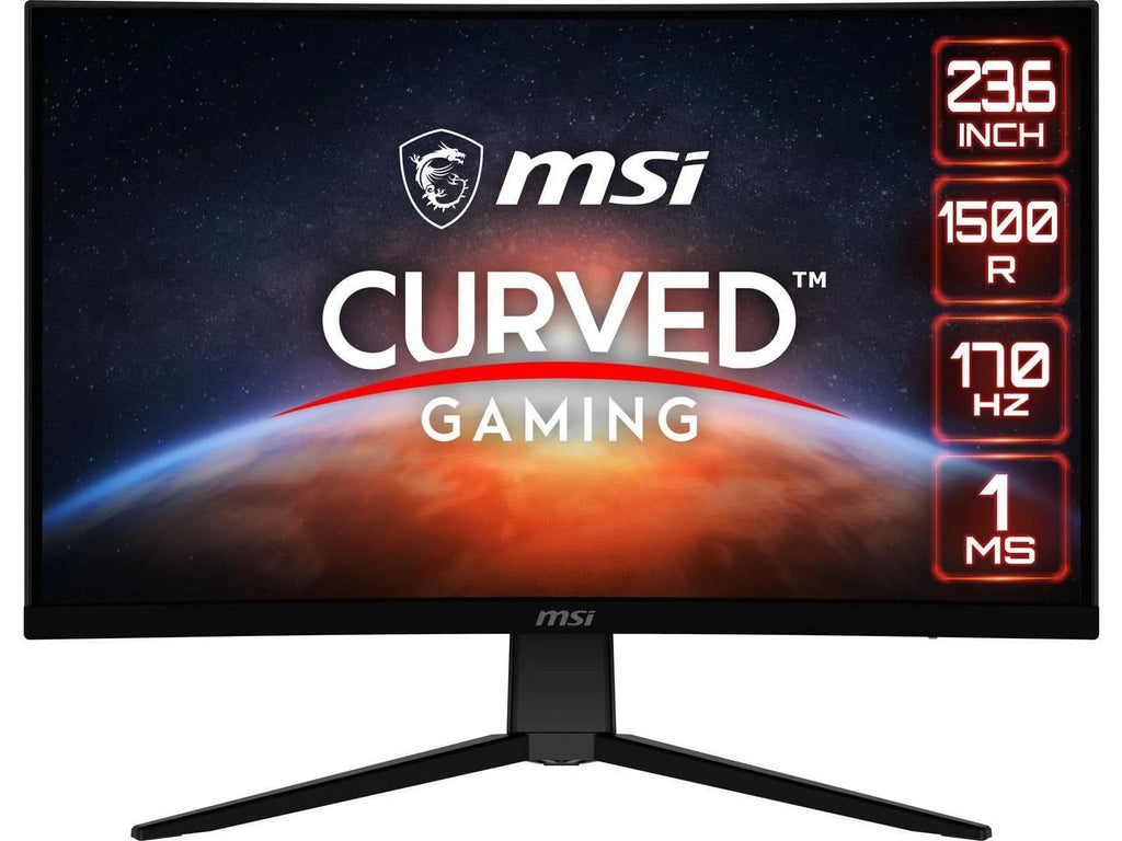 MSizeI G2422C, 24" Curved Gaming Monitor, 1920 x 1080 (FHD), VA, 1 ms, 170 Hz, FreeSizeync Premium, HDMI, DP Port, Tilt