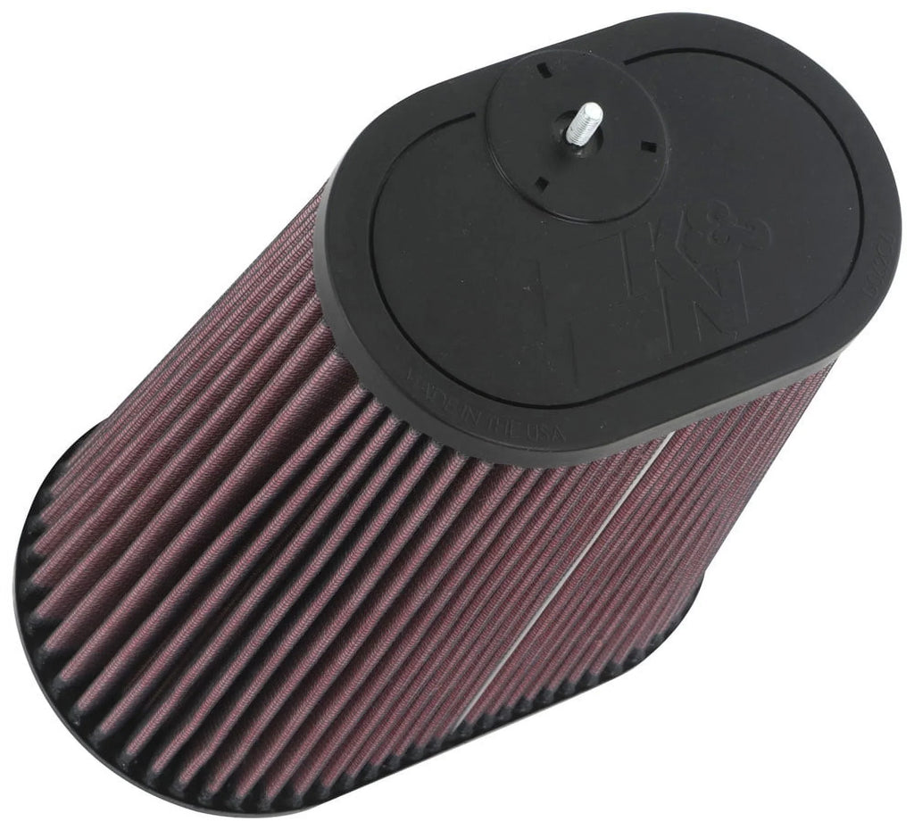 K&N Universal Clamp-On Air Filter: High Performance, Premium, Washable, Replacement Filter: Flange Diameter: 3.125 In, Filter Height: 9 In, Flange Length: 0.625 In, Sizehape: Tapered Oval, RU-1012