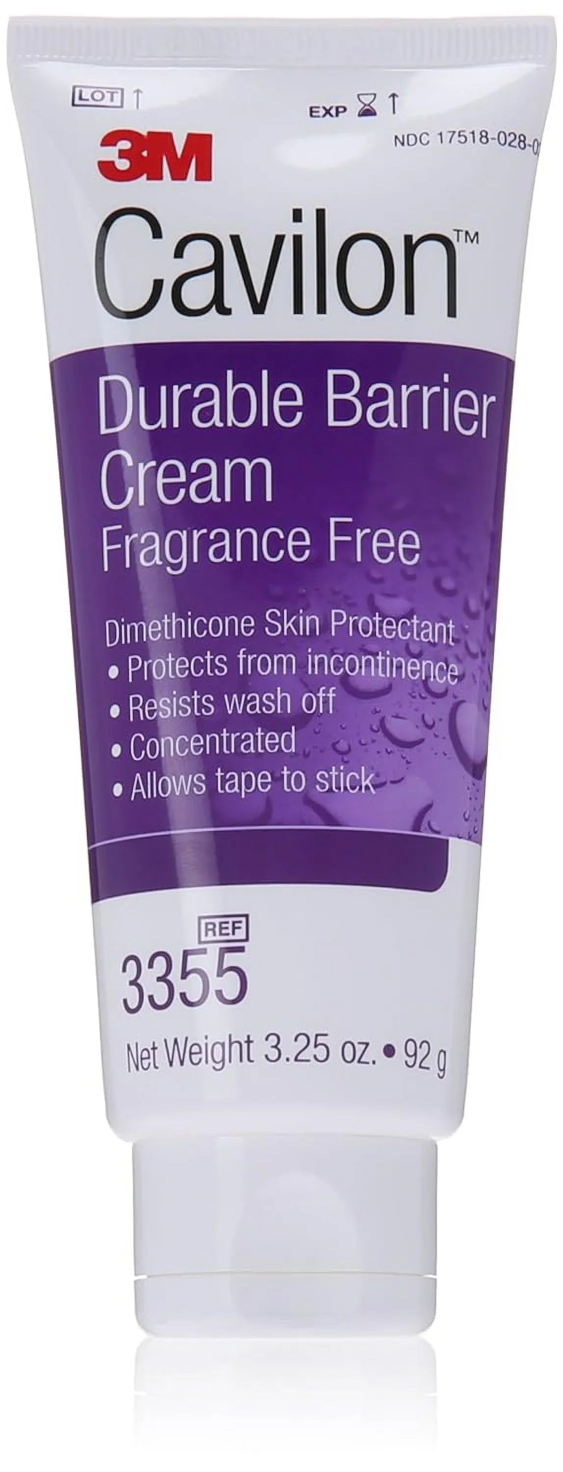 3M 3355 Cavilon Sizekin Protectant  3.25 oz Tube Unscented Cream (Pack of 2)