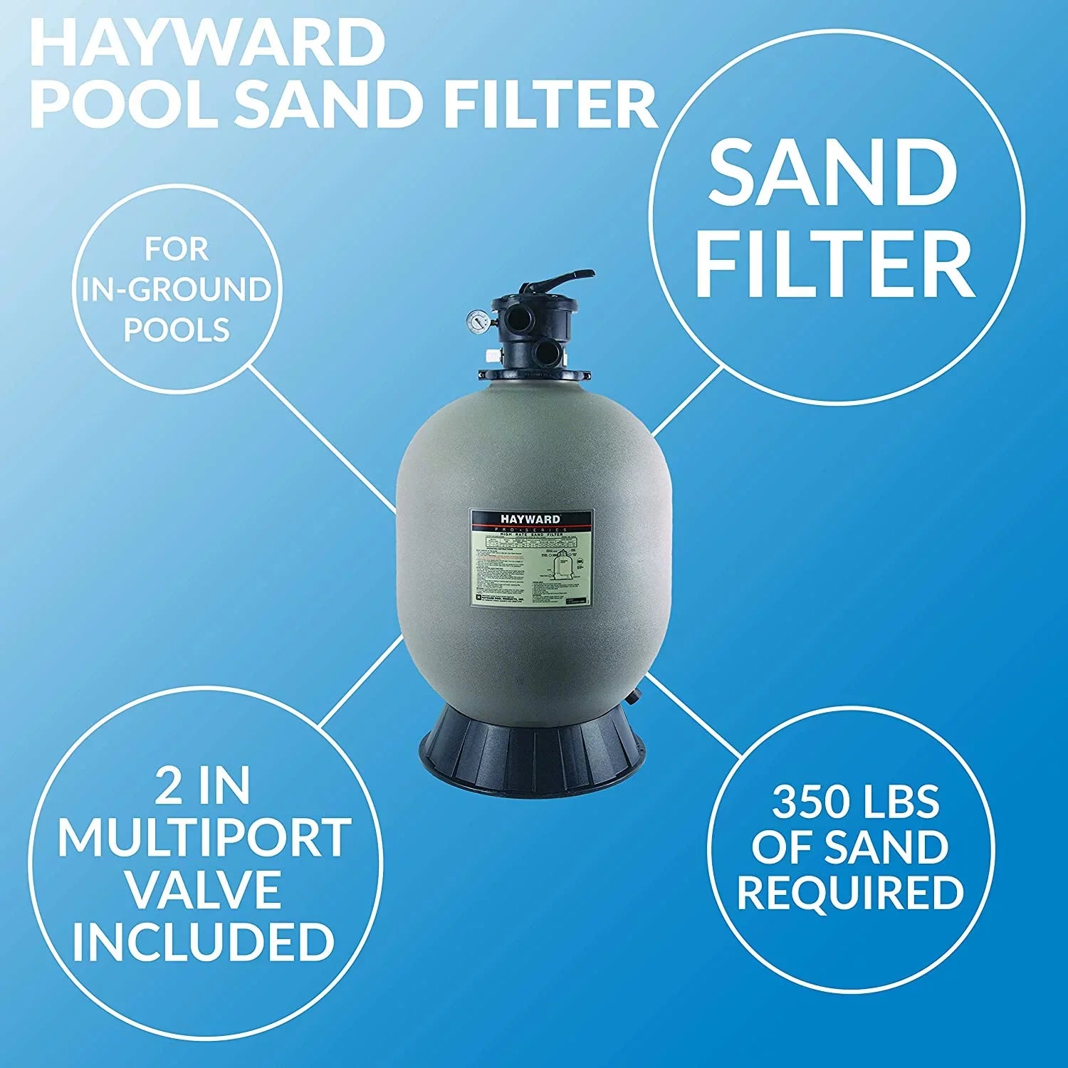 Hayward W3Size270T2 27" Pro Sizeeries Sizeand Filter