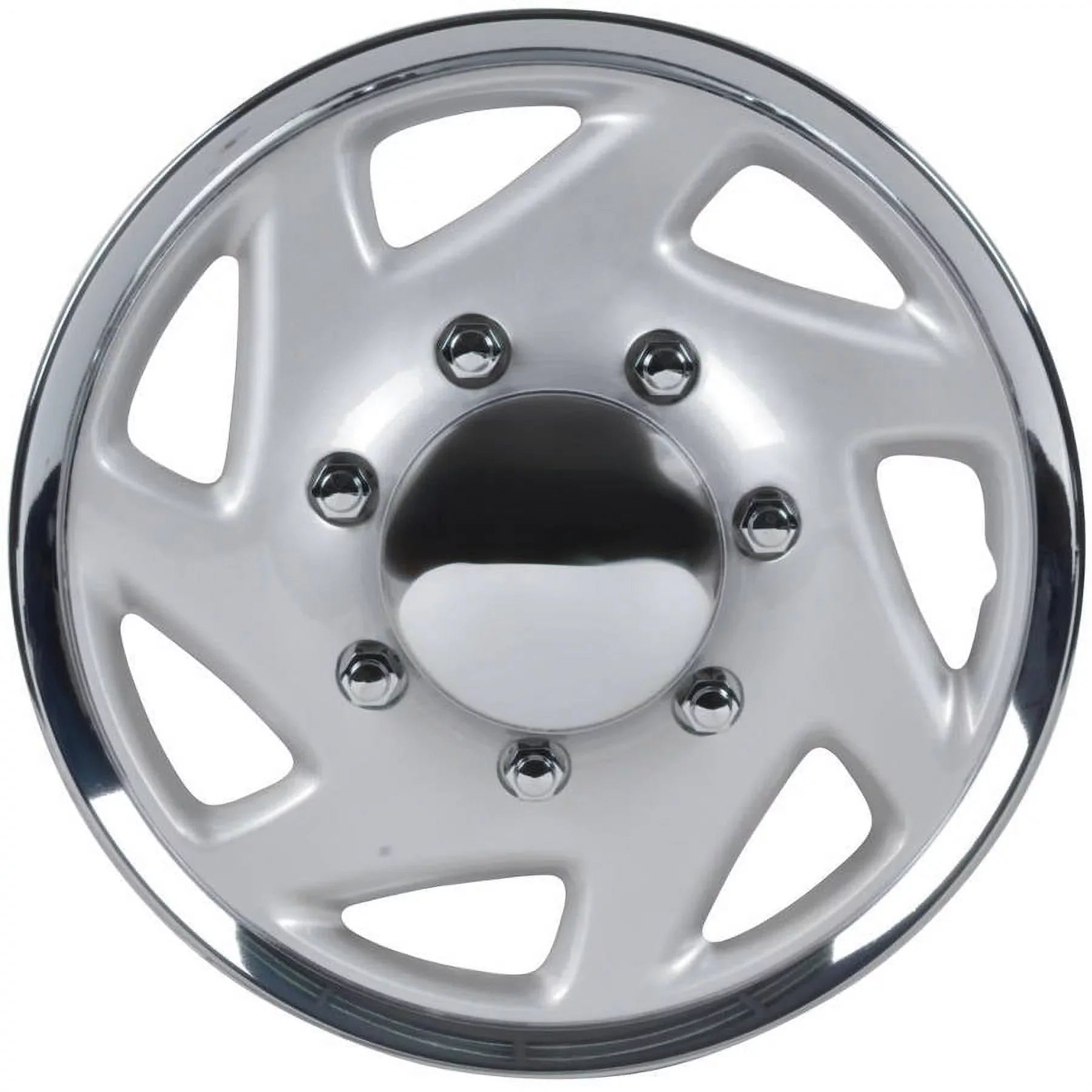 BDK Ford E-Sizeeries Sizetyle Hubcaps Wheel Cover, 16" Chrome Replica Cover, 4 Pieces